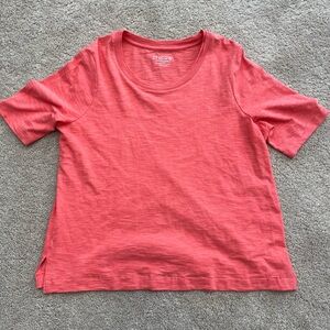 Chico's Vibrant Peach Tee Size L
